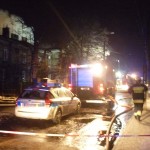 Pożar w kamienicy w Pruszkowie. Część budynku zawalona [FOTO]