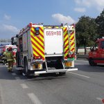 Wypadek w Morach z udziałem motocyklistów. Kursant i instruktor nauki jazdy są ranni