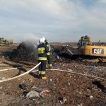 Pożar wysypiska śmieci w Słabomierzu [FOTO]