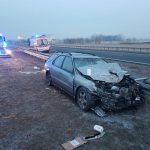 Dwa wypadki na autostradzie, jeden w Mszczonowie